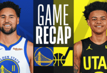 golden state warriors vs utah jazz match player stats