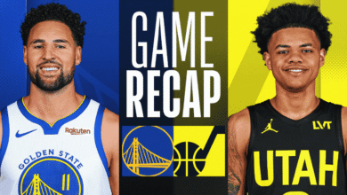 golden state warriors vs utah jazz match player stats
