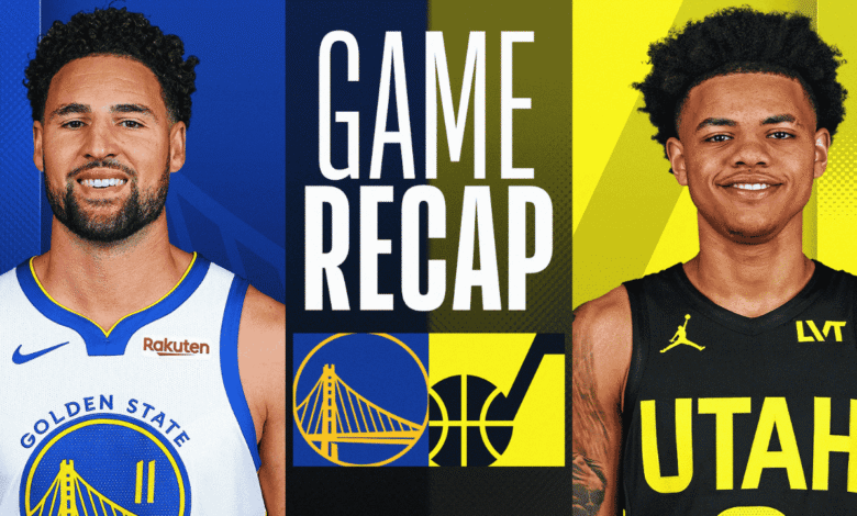 golden state warriors vs utah jazz match player stats