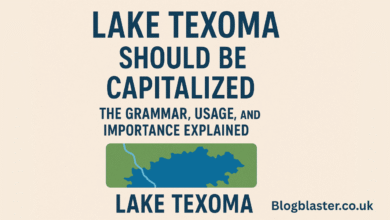 lake texoma should be capitalized