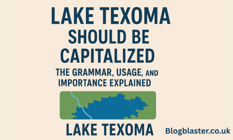 lake texoma should be capitalized