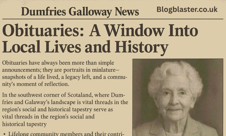 dumfries galloway news obituaries