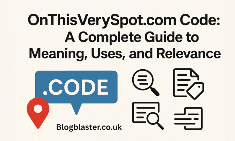 onthisveryspot.com code