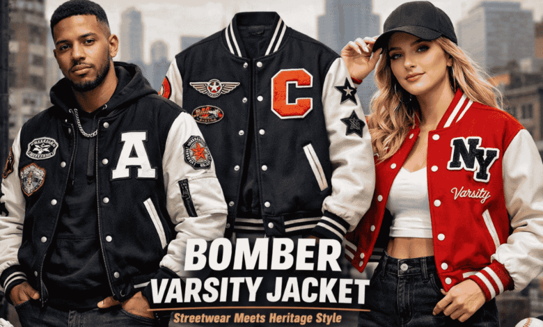 bomber varsity jacket