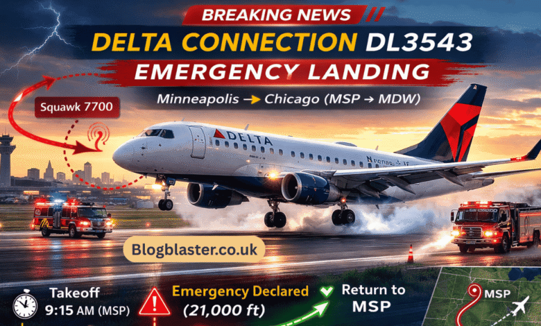 delta connection dl3543 emergency landing