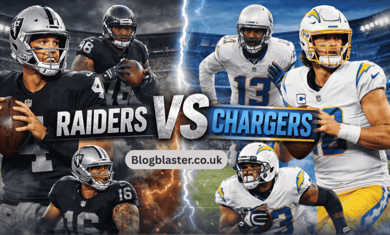 las vegas raiders vs los angeles chargers match player stats