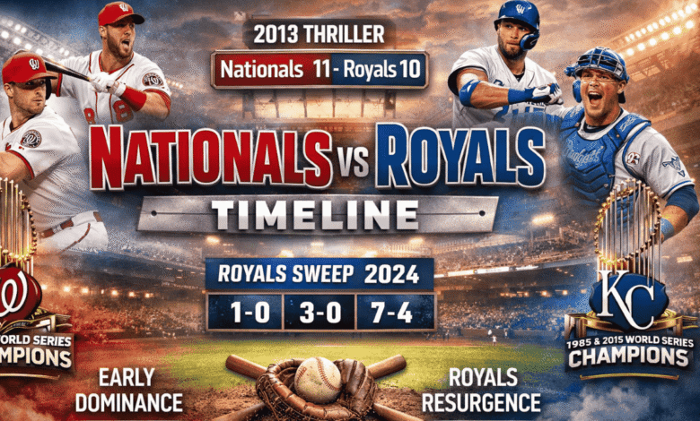 washington nationals vs kansas city royals timeline
