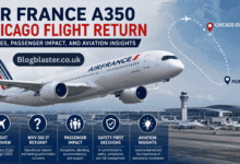 air france a350 chicago flight return