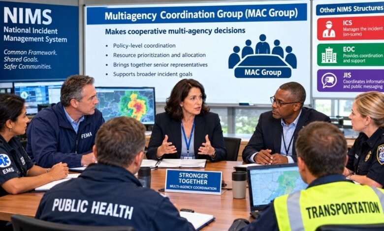 which nims structure makes cooperative multi-agency decisions